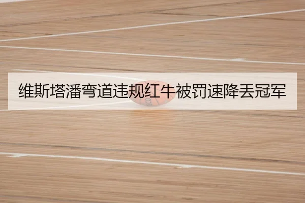 维斯塔潘弯道违规红牛被罚速降丢冠军（dafa）